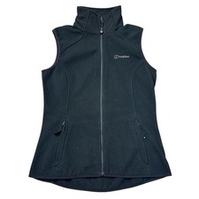Berghaus Fleece Gilet Body Warmer Full Zip Outdoor Black Womens UK12