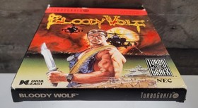 Bloody Wolf TurboGrafx 16 1990 CIB Complete Tested Turbo USA NEC Authentic Boxed