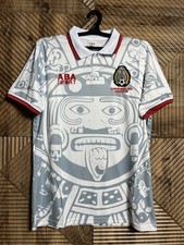 MEXICO TEAM Jersey Size LARGE 1996 1998 AWAY Shirt Soccer Football