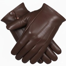 Men's Leather Dress ,Driving Gloves,Made With Genuine Sheep Skin unlined Leather