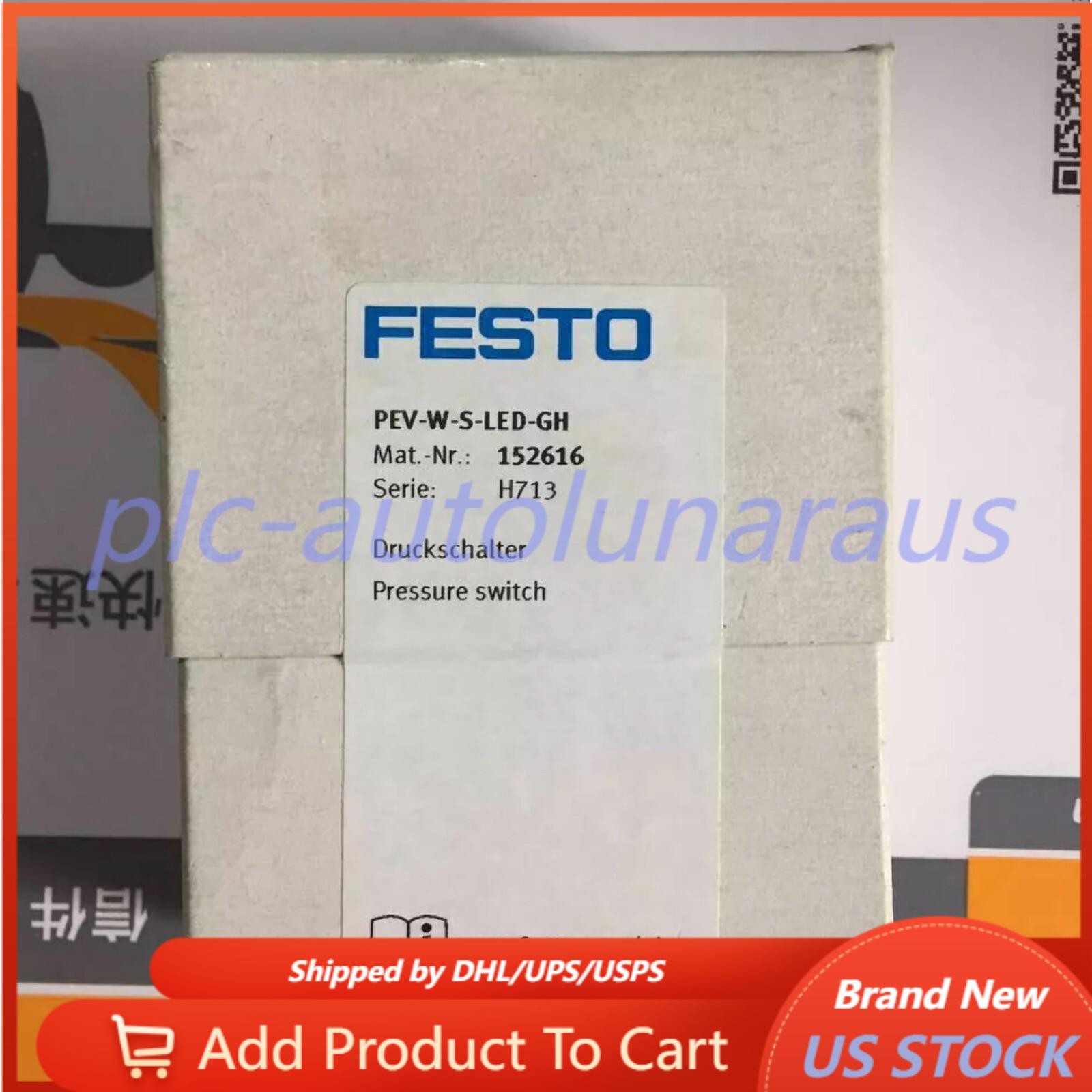 US FREE TAX New FESTO PEV-W-S-LED-GH 152616 SWITCH NSMP