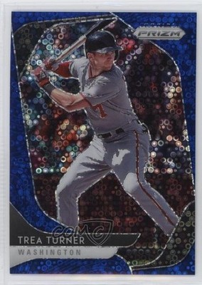 2020 Panini Prizm Tier II Quick Pitch Blue Donut Circle 115/199 Trea Turner 0nr3