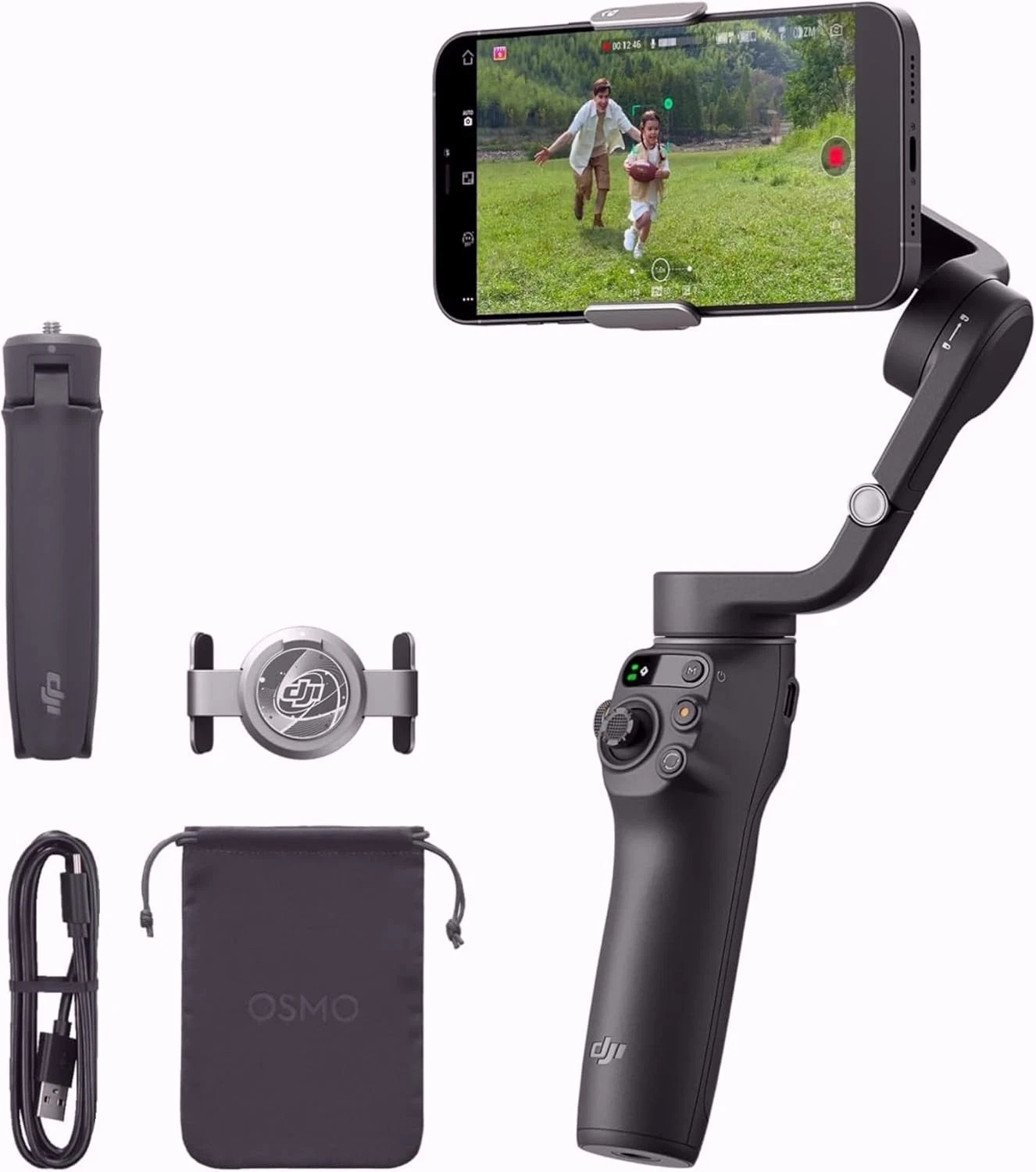 DJI Osmo Mobile 6 Slate Grey 3-Axis Gimbal Stabilizer 🆕 Portable Foldable
