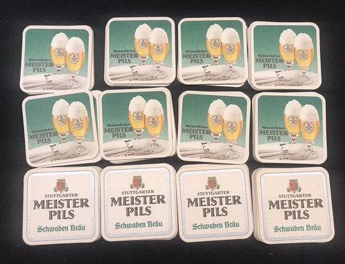 Lot Of Fifty Five Beer Coasters Meister Pils Stuttgarter Schwaben Brau