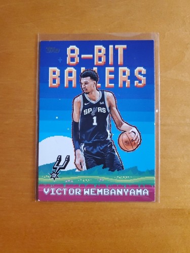 Victor Wembanyama 2025-26 Topps Flagship 8-Bit Ballers Card # 8B-4 Spurs