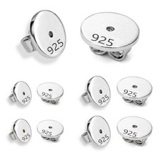925 Sterling Silver Earring Backs for Studs Hypoallergenic Earring Backs for ...