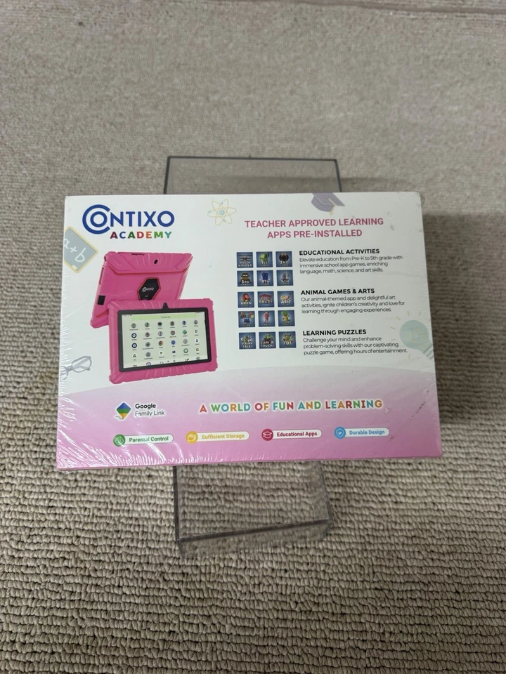 Contixo Kids Tablet V8, 7-inch HD, Ages 3-7, Toddler Tablet.  Pink - Image 2 of 4