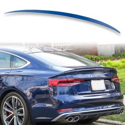 Painted ABS Rear Trunk Spoiler For Audi A5 S5 RS5 8W6 Sportback Ascan Blue LX5F