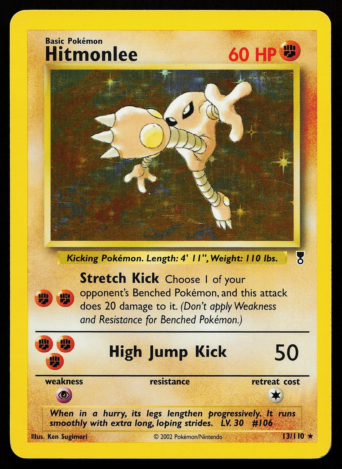 Hitmonlee 13/110 Holo Rare Legendary Collection Pokémon Card