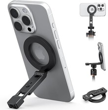 Magnetic Phone Holder Tripod Mount Adapter with 1/4  -20  Cold Shoe for iPhone