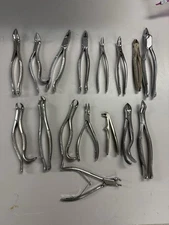 Used Dental Extraction Forceps.  Lot of 16