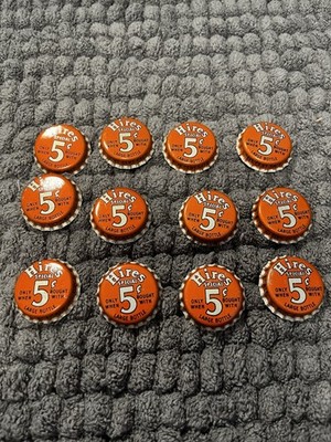 Set Of 12 Vintage Hires Root Beer Bottlecaps