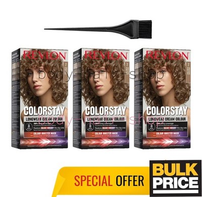 Revlon ColorStay 7 Dunkelblonde Haarfarbe Creme 3er Pack Vegan Permanent Haar...