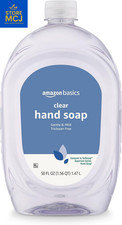 Amazon Basics Gentle Mild Clear Liquid Hand Soap Refill Triclosan-free 50 Fl OZ 0.13 per fl oz
