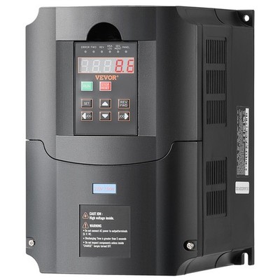 VEVOR Frequenzumrichter 7,5 kW 10 PS 35 A 220 V auf 3 Phasen 0-400 Hz