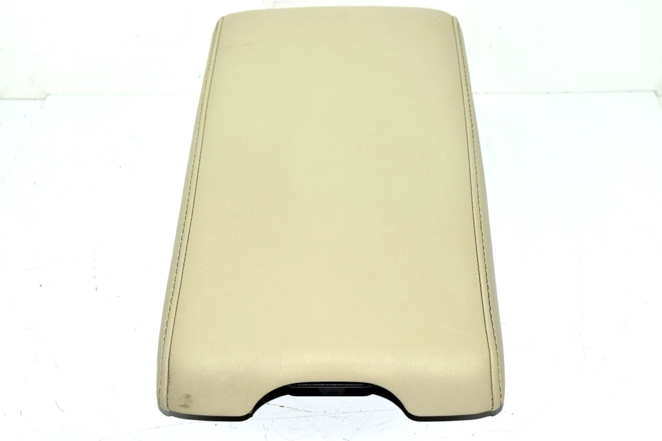 💎 2003-2006 Infiniti G35 COUPE Beige Center Console Leather Armrest Lid OEM - Image 2 of 4