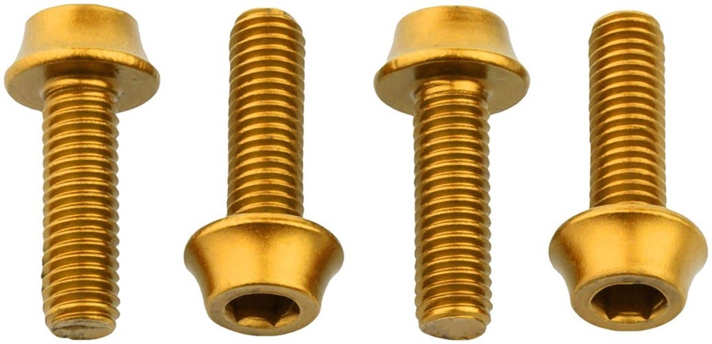 Cage Bolts - Set/4, Aluminum, Gold