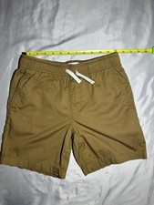 Old Navy Boys Khaki Drawstring Shorts Size L 10-12 Elastic Waist