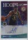 2019-20 Panini NBA Hoops Premium Stock Ink Justin Holiday #HI-JHO Auto 4f5