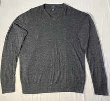 Dockers Sweater Mens Size Large Dark Gray Cotton Textured