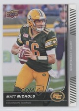 2015 Upper Deck CFL Matt Nichols #63 e6j