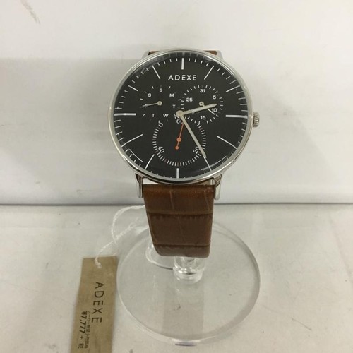 ADEXE Analog (Quartz) Watch 1868A-04 Leather Band [USED] [ B] [Scratches/Dirt]