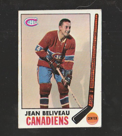 1969-70 Topps Hockey Jean Beliveau #10 Montreal Canadians