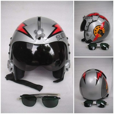 HGU-33 TOP GUN MAVERICK''SLIDER'' FIGHTER HELMET PILOT+PIN