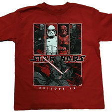 BRAND NEW CHILDREN  S STAR WARS T SHIRT RED ABD BLACK SIZE 16/18
