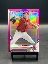2021 Bowman Chrome - Prospects Reid Detmers #BCP-155 Fuchsia Refractor /199 (RC)