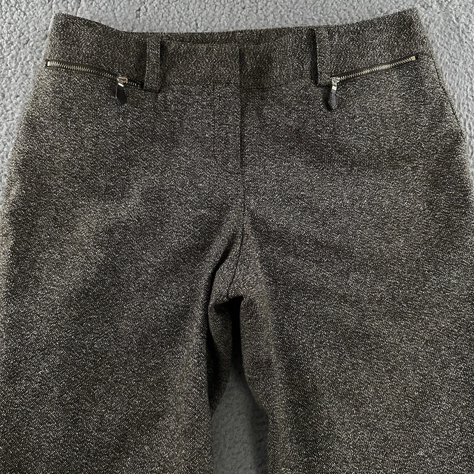 Pantalones para mujer Ann Taylor marrón talla 12P Lindsay carrera oficina mezcla de lana Foto 2 de 4