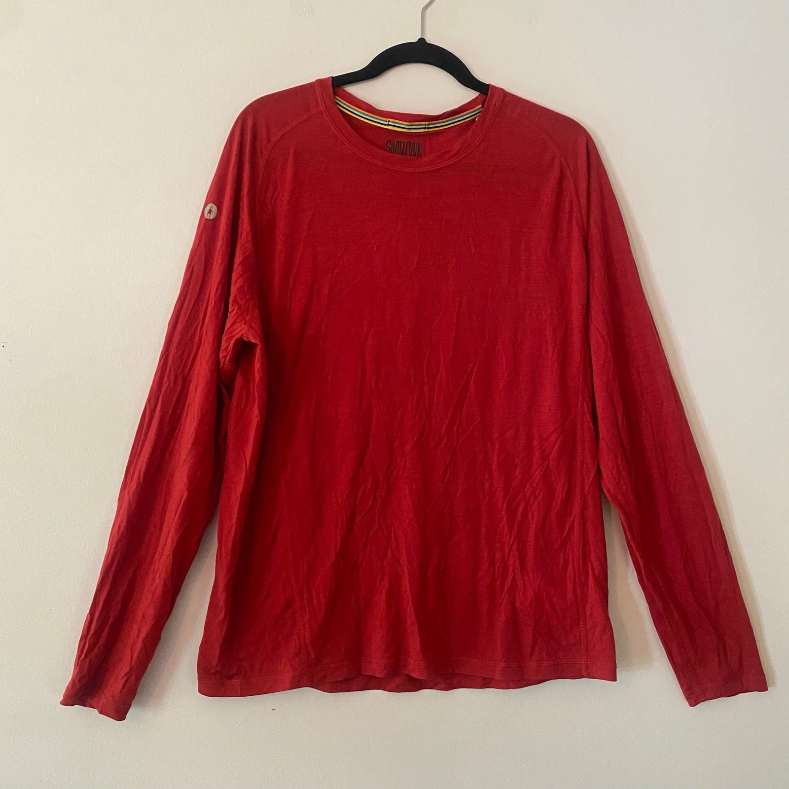 Smartwool Red Long Sleeve Merino Wool Gorpcore Base Layer Men's size Large
Opens in a new window or 