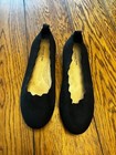 Women's London Fog Collection flat Shoe, Black, Size 7W, Textile upper, Ex Cond! — photo 1