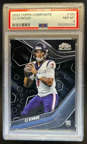 2023 Topps Composite CJ Stroud RC Rookie #120 Texans PSA 8