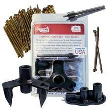 Squeaky Floor Repair Kit for Hardwood, Carpet, Vinyl & Linoleum - Complete