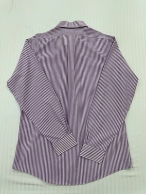 Brooks Brothers Purple Striped Slim Fit Men's Shirt 16-35 French Cuff