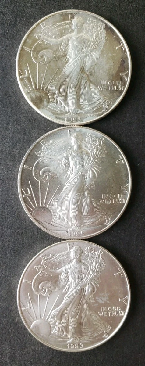 American Eagle Uncertified 1995 Silver Bullion Coins for sale | eBay