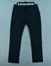 Taylor Vintage Pants Mens 36x32 Black Canaan Slim Fit Performance Tech Pants NWT
