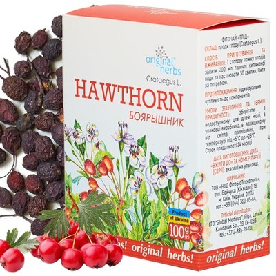 HAWTHORN BERRY TEA (CRATAEGUS L.) | Herbal Tea   Wild Crafted Herbs Tea   100G.