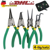 4-Tlg Sprengringzangen Set Sprengring Zange Sprengringzange Seegeringzangen Neu