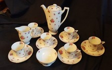 Juego de café y cafetera Royal Doulton ART DECO de seis ajustes - Años 30