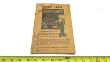 Old IHC McCormick-Deering Cream Separator 2-S 3-S 4-S 5-S Owners Manual