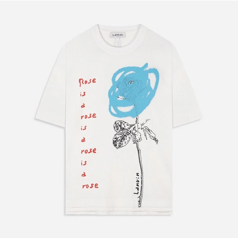 NWT Lanvin rose is a rose t shirt oversized M unisex eBay