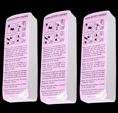300 Hair Removal Waxing Wax Strips Epilator Depilatory Salon Best Quality USA