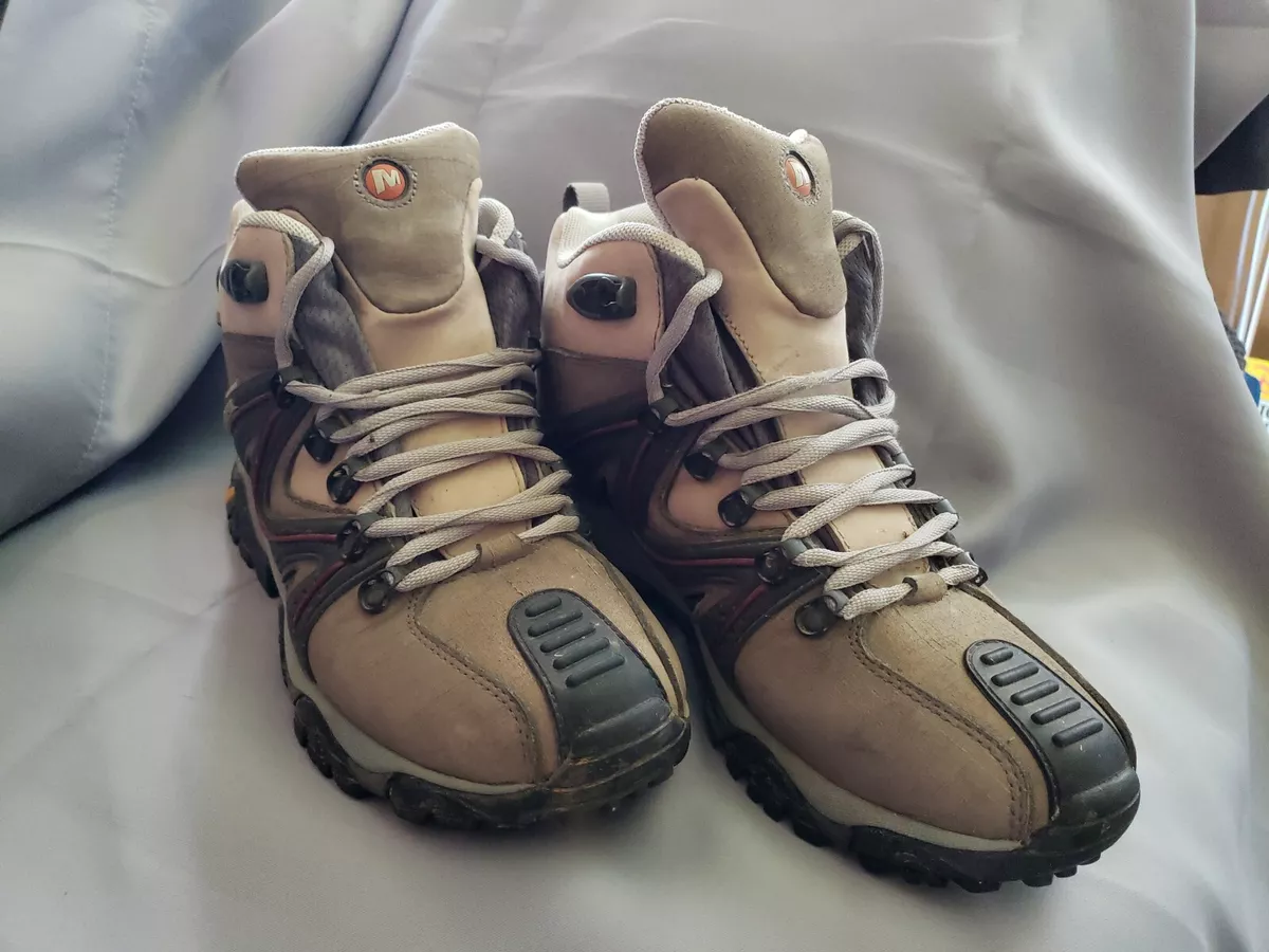 Dårlig faktor Bekendtgørelse Lav vej Merrell Continuum Vibram Women&#039;s Sz.,10 waterproof Hiking trail  boots,CLEAN NICE | eBay