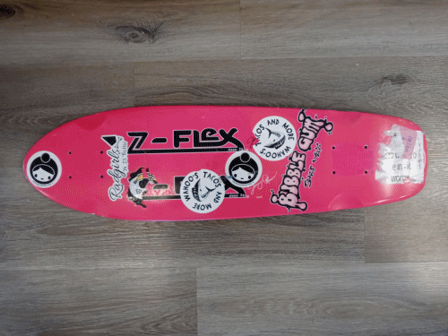 Z-Flex Jimmy Plumer Cruiser Pink Skateboard Deck Dogtown Zephyr RARE - Picture 2 of 2