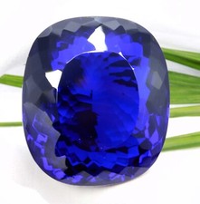Certified 566.55 Ct Natural Blue Tanzanite Cushion Cut Loose Gemstone - Tanzania