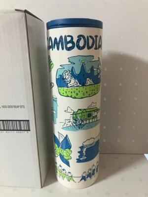 Cambodia Starbucks Stainless Tumbler Bottle 16oz Been There New | eBay