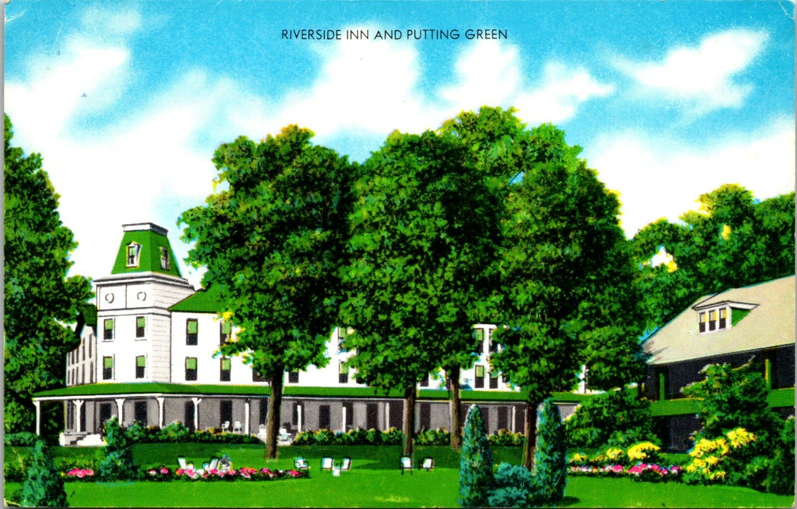 Postcard RiversideThe Inn at Cambridge Springs PAGolf CoursePutting