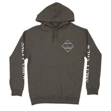 SALTY CREW Men's Pullover Hoodie TIPPET REFUGE - Charcoal Heather - Medium - NWT